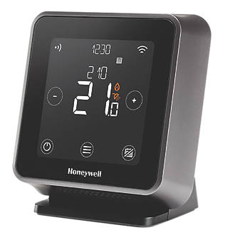 Honeywell Home T6R-HW Wireless Programmable Thermostat with Hot Water Control Black