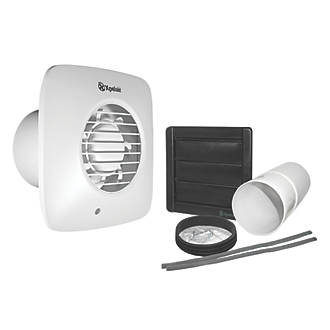 Xpelair DX100TS 6.7W Bathroom Extractor Fan with Timer White 240V