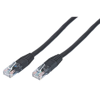 Philex Black Unshielded RJ45 Cat 6 Ethernet Cable 10m