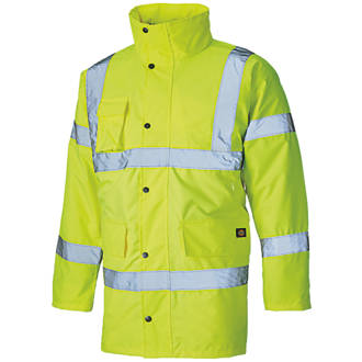 Dickies  Hi-Vis Motorway Safety Jacket Saturn Yellow Small 38" Chest