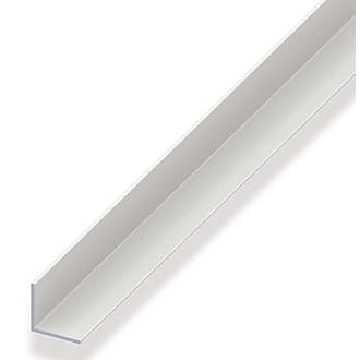 Alfer White PVC Equal-Sided Angle 1000 x 20 x 20mm