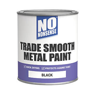 No Nonsense Quick-Dry Smooth Metal Paint Black 750ml
