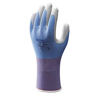 Showa 370 Floreo Nitrile Gloves Blue Medium