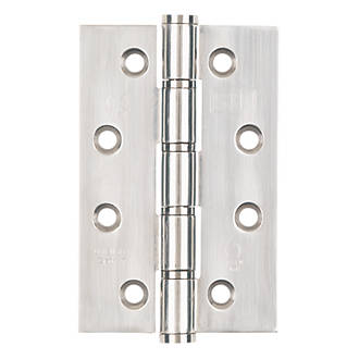 Smith & Locke Polished Stainless Steel Grade 7 Fire Rated Washered Hinge 102 x 67mm 2 Pack