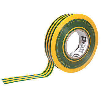 Diall 510 Insulating Tape Green / Yellow 33m x 19mm