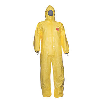 DuPont Tychem C Disposable Chemical Coverall Yellow X Large 45" Chest 31" L