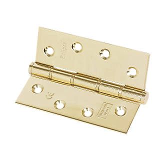 Eclipse Electro Brass Grade 7 Fire Rated Washered Hinge 102 x 76mm 2 Pack