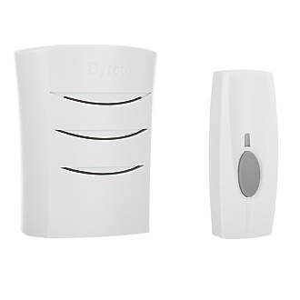 Byron   Wireless Doorbell Kit with Portable Chime White