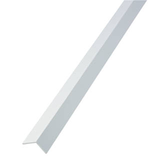 Alfer White PVC Angle 1000 x 25 x 20mm