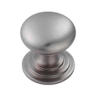 Fingertip Design Victorian Mushroom Cupboard Knob  Pack Satin Stainless Steel 50mm