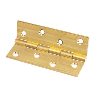 Self-Colour  Solid Drawn Brass Hinge 102 x 60mm 2 Pack