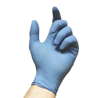 Ansell VersaTouch 92-200 Nitrile Powder-Free Disposable Gloves Blue Large 100 Pack
