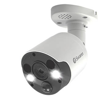 Swann SWNHD-887MSFB-EU 4K Add-On NVR CCTV Camera with Warning Lights