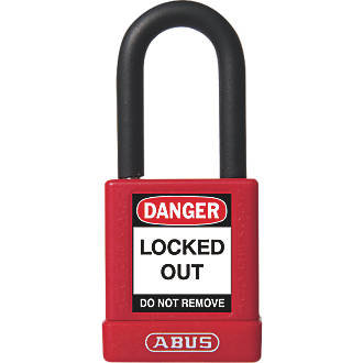 Abus  Aluminium Lock-Off Padlock Red 19 x 38mm