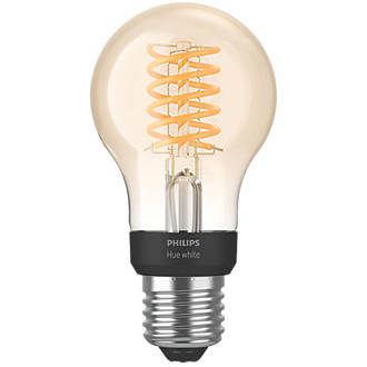 Philips Hue  LED Decorative ES Virtual Filament Smart Bulb Warm White 7W 550Lm