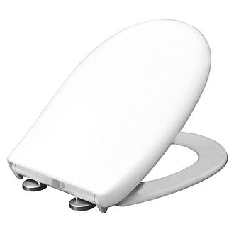 Carrara & Matta Parma Soft-Close with Quick-Release Toilet Seat Thermoset Plastic White