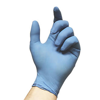 Ansell VersaTouch 92-200 Nitrile Powder-Free Disposable Gloves Blue Small 100 Pack