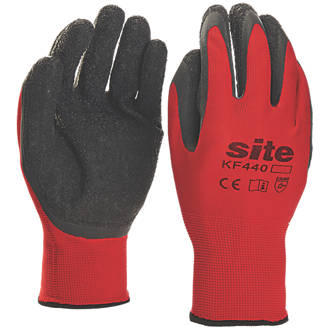Site KF440 Superlight Latex Gripper Gloves Red / Black X Large