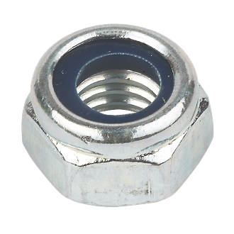 Easyfix BZP Steel Nylon Lock Nuts M5 100 Pack