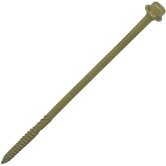 TimbaScrew  Flange Timber Screws Gold 6.7 x 100mm 50 Pack