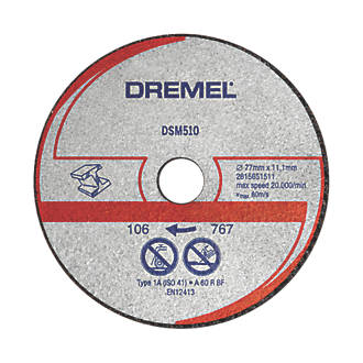 Dremel Saw-Max Metal/Plastic Metal Cutting Disc 2" (55mm) x 5 x 11mm 3 Pack