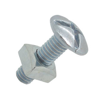 Easyfix  Bright Zinc-Plated  Roofing Bolts M5 x 20mm 10 Pack