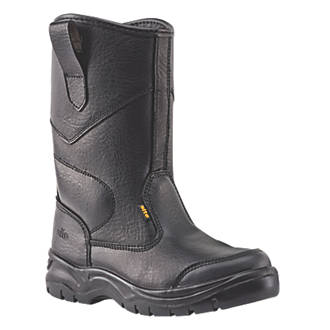 Site Gravel   Safety Rigger Boots Black Size 7