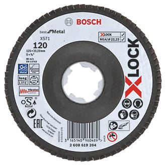 Bosch X-Lock Flap Disc 125mm 120 Grit