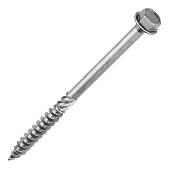 Timco In-Dex 10150INH Flanged Hex Index Timber Screws Silver Ruspert 10 x 150mm 10 Pack