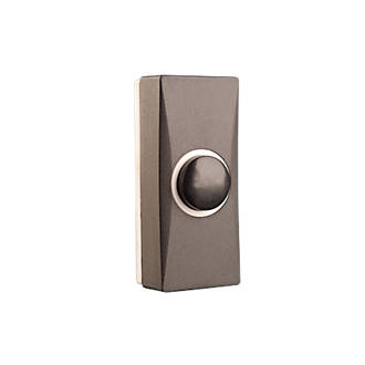 Byron  Wired Doorbell Bell Push Black