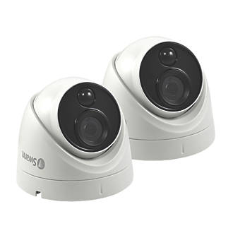 Swann SWPRO-4KDOMEPK2-EU 4K Add-On Dome Camera Twin Pack 2 Pack
