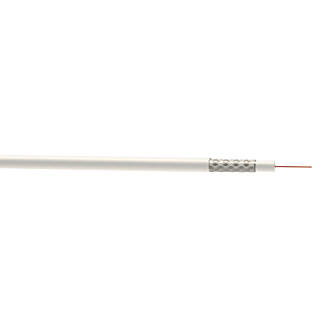 Nexans RG6 White 1-Core Round Coaxial Cable 25m Drum