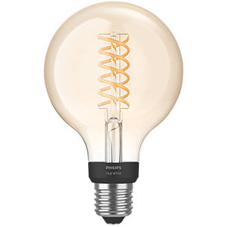 Philips Hue  LED Globe ES Virtual Filament Smart Bulb Warm White 7W 550Lm
