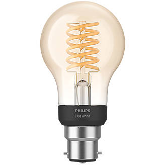 Philips Hue  LED Decorative BC Virtual Filament Smart Bulb Warm White 7W 550Lm