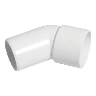 FloPlast Solvent Weld Conversion Bend 135° White 32mm 5 Pack