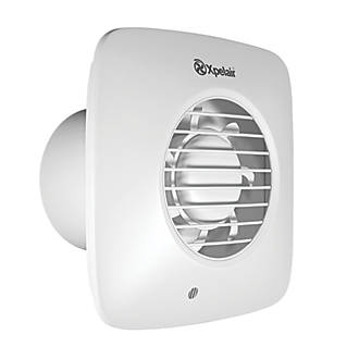 Xpelair DX150HTS 22.6W Bathroom or Kitchen Extractor Fan with Humidistat & Timer White 240V