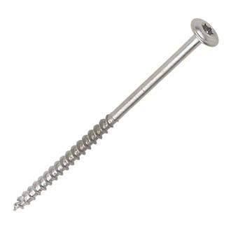 Spax Wirox  Flange Timber Screws Silver 6 x 120mm 100 Pack
