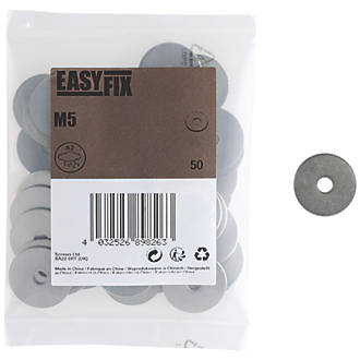 Easyfix A2 Stainless Steel Washer M5 x 1.3mm 50 Pack