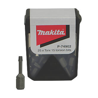 Makita Torsion Screwdriver Bit Box TX15 x 25mm 25 Pack
