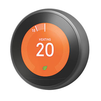 Google Nest Smart Thermostat & Hot Water Control Black
