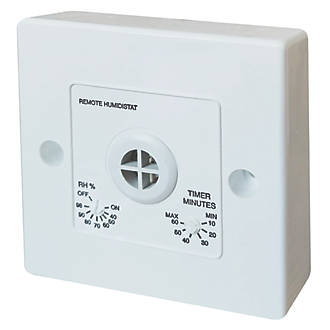 Manrose 1361 Remote Bathroom Fan Humidity Control with Timer
