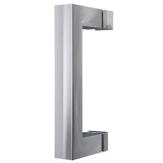 Aqualux Edge 8 Square Shower Door Bar Chrome 130mm Single