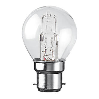 Diall  BC Mini Globe Halogen Light Bulb 702lm 46W 3 Pack