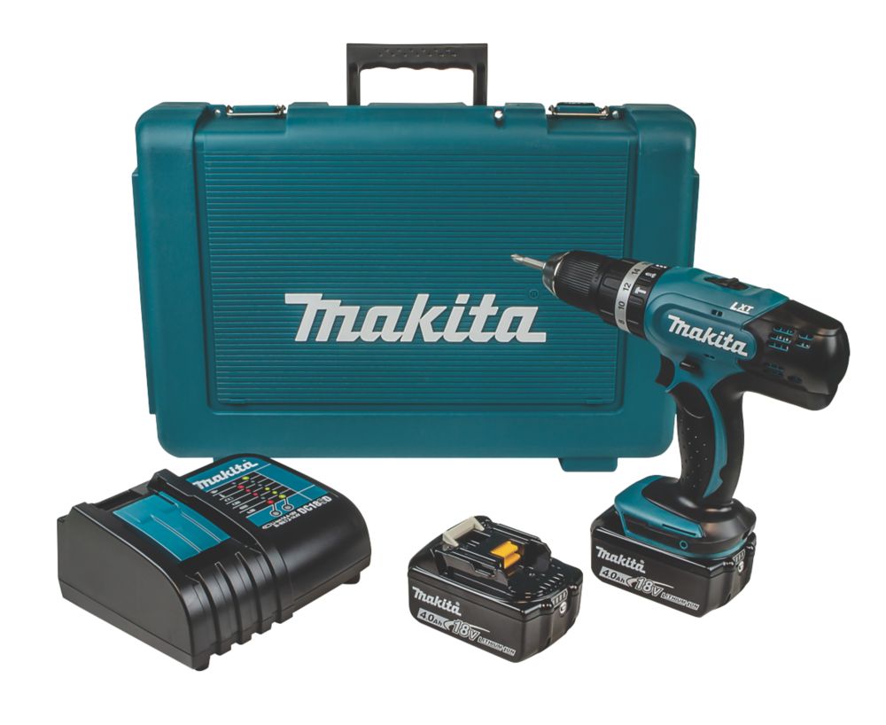 Makita DHP453SME 18V 4.0Ah Li-Ion LXT  Cordless Combi Drill