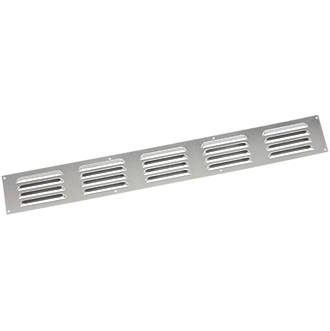 Map Vent Fixed Louvre Vent Silver 466 x 51mm
