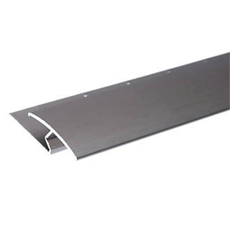 Gripperrods Zig Zag Door Strip Brushed Steel Nickel 0.9m x 50mm