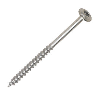 Spax Wirox  Flange Timber Screws Silver 6 x 100mm 100 Pack