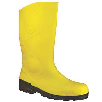 Dunlop Devon H142211   Safety Wellies Yellow Size 8