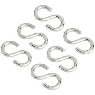 Diall S-Hooks Zinc-Plated 25mm 6 Pack