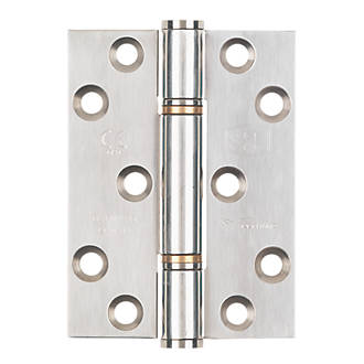 Smith & Locke Polished Stainless Steel Grade 13 Fire Rated Grade 13 Thrust Hinges 102 x 76mm 2 Pack